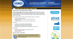 Desktop Screenshot of chimex.cz