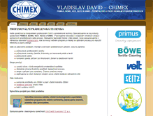Tablet Screenshot of chimex.cz